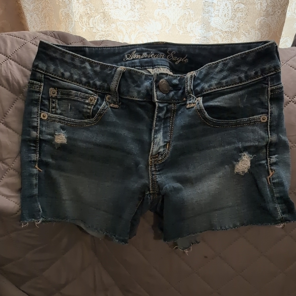 American Eagle Outfitters Women's Blue Denim Shorts